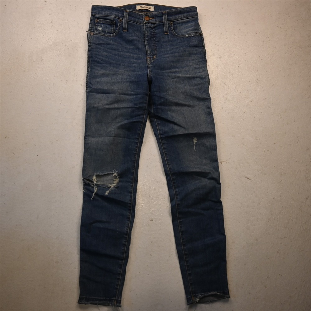 Madewell 27 High Rise Skinny Medium Stretch Denim Womens Jeans